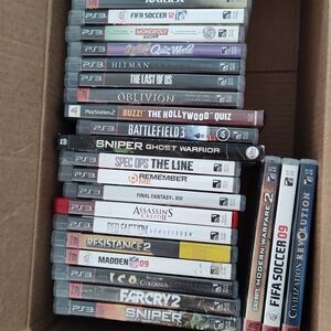 Sony PS3 Video Game Collection - Black and White Cases